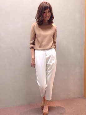 「RANDA（ランダ）のアイテム（ニット/セーター）」を使った、kinoさん（レディース・156cm）の夏コーディネート