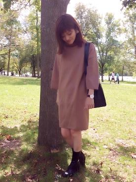 「RANDA（ランダ）のアイテム（アクセサリー）」を使った、kinoさん（レディース・156cm）の秋コーディネート