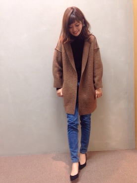 「寒い」｜kinoさん（レディース・156cm）の秋コーディネート