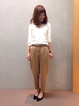 「RANDA（ランダ）のアイテム（アクセサリー）」を使った、kinoさん（レディース・156cm）の秋コーディネート