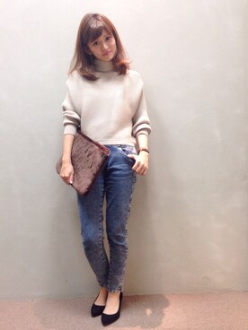 「RANDA（ランダ）のアイテム（パンプス）」を使った、kinoさん（レディース・156cm）の秋コーディネート