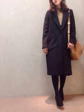 「アイテム（ブーティ）」を使った、kinoさん（レディース・156cm）の秋コーディネート