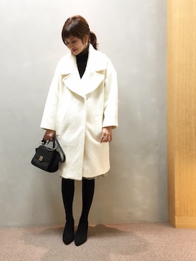 「アイテム（ブーティ）」を使った、kinoさん（レディース・156cm）の秋コーディネート