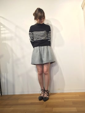 「RANDA（ランダ）のアイテム（ニット/セーター）」を使った、kinoさん（レディース・156cm）の冬コーディネート