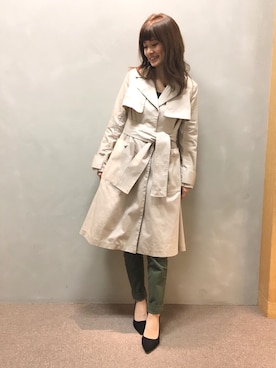 「春アウター」｜kinoさん（レディース・156cm）の春コーディネート