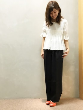 「プリーツ」｜kinoさん（レディース・156cm）の冬コーディネート