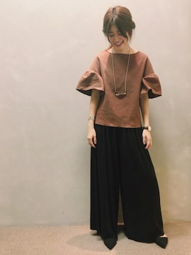 「RANDA（ランダ）のアイテム（パンプス）」を使った、kinoさん（レディース・156cm）の秋コーディネート