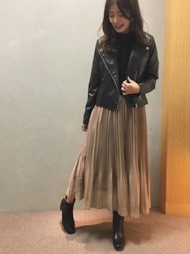「RANDA（ランダ）のアイテム（ジャケット/アウター）」を使った、kinoさん（レディース・156cm）の秋コーディネート