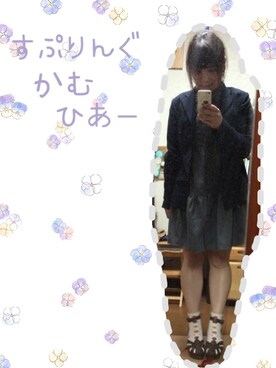 「AS KNOW AS plus（アズノゥアズプラス）のアイテム」を使った、たかは氏さん（レディース・153cm）の春コーディネート