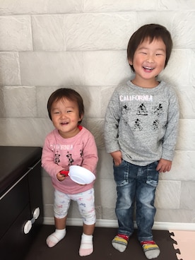 Hanaさん（キッズ・70cm）の秋コーディネート