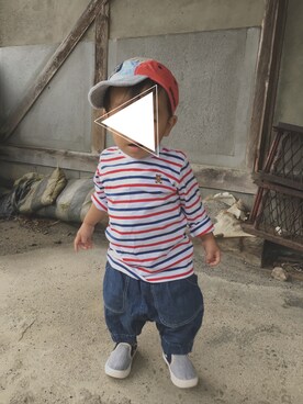 「abcd（ナシ）のアイテム（キャップ）」を使った、さちさん（レディース・152cm）の秋コーディネート