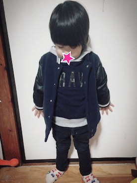 かなさん(キッズ・90cm)の冬コーディネート