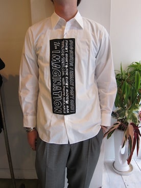 「soe shirts（ソーイシャツ）のアイテム（トップス）」を使った、UNREALREALCLOTHESさん（メンズ・183cm）の夏コーディネート