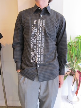 「soe shirts（ソーイシャツ）のアイテム（トップス）」を使った、UNREALREALCLOTHESさん（メンズ・183cm）の夏コーディネート