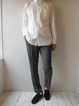 「soe（ソーイ）のアイテム（その他パンツ）」を使った、UNREALREALCLOTHESさん（メンズ・182cm）の夏コーディネート