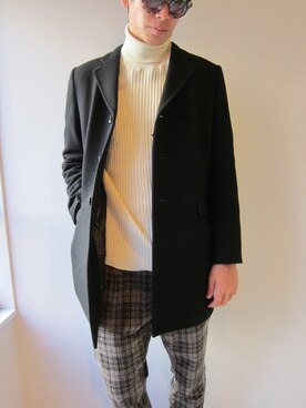 「soe shirts（ソーイシャツ）のアイテム（ジャケット/アウター）」を使った、UNREALREALCLOTHESさん（メンズ・180cm）の秋コーディネート