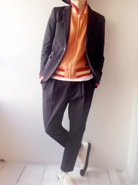 「soe（ソーイ）のアイテム（スニーカー）」を使った、UNREALREALCLOTHESさん（メンズ・182cm）の春コーディネート