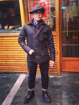 「OLD JOE & CO.（オールドジョーアンドコー）のアイテム（ジャケット/アウター）」を使った、Hayashiさん（メンズ・167cm）の秋コーディネート