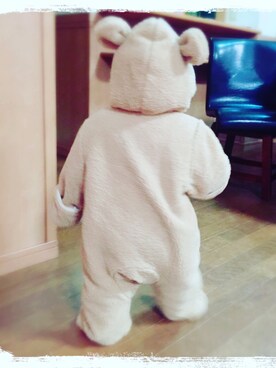 「present（プレゼント）のアイテム（ジャケット/アウター）」を使った、そうまーるさん（キッズ・100cm）の冬コーディネート