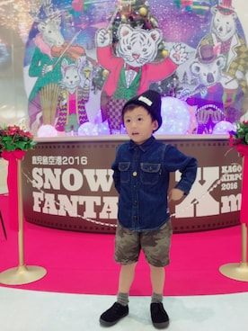 そうまーるさん（キッズ・100cm）の秋コーディネート