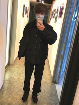 「A.P.C.（アーペーセー）のアイテム（スラックス）」を使った、しょたさん（メンズ・170cm）の冬コーディネート