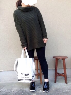 「MANGO（マンゴ）のアイテム（その他アウター）」を使った、tocoさん（レディース・153cm）の冬コーディネート