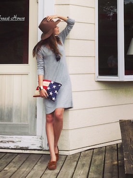 「ANDEM（アンデム）のアイテム」を使った、M closetさん（レディース・169cm）の夏コーディネート