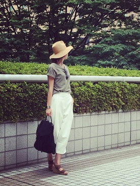 「wonder（ワンダー）のアイテム」を使った、M closetさん（レディース・169cm）の夏コーディネート