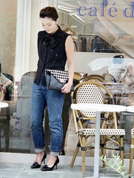 「ボウタイ」｜La TOTALITEさん（レディース・160cm）の夏コーディネート