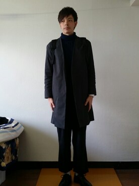 「アイテム（チェスターコート）」を使った、りょうたさん（メンズ・175cm・10代）の秋コーディネート