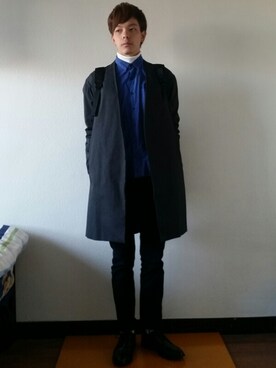 「BEN DAVIS（ベンデイビス）のアイテム（トートバッグ）」を使った、りょうたさん（メンズ・175cm）の秋コーディネート