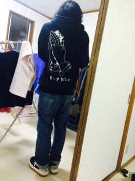 「NorthWave」｜ひらいわたくまさん（メンズ・171cm）の冬コーディネート