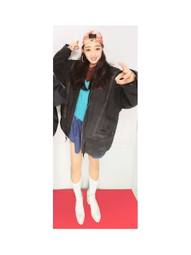 「MONKI」｜ウユさん（レディース・157cm）の冬コーディネート