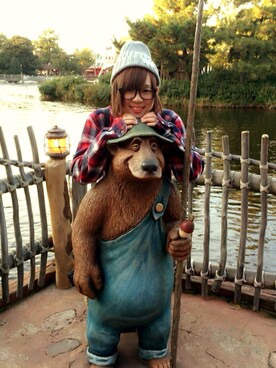 「アイテム（シャツワンピース、レッド系）」を使った、あかね*2/7→Galaxyさん（レディース・158cm）の冬コーディネート