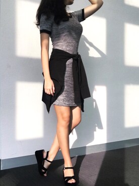 「working style」｜「アイテム（ナイロンジャケット）」を使った、Jolakomaさん（レディース・162cm）の春コーディネート
