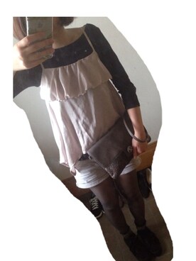 「NANO universe（ナノユニバース）のアイテム（クラッチバッグ、グレー系）」を使った、koniさん（レディース・155cm）の夏コーディネート