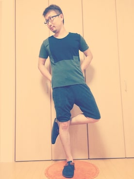 「JIGSAW（ジグソー）のアイテム（パンツ）」を使った、Ryo♪さん（メンズ・172cm）の夏コーディネート