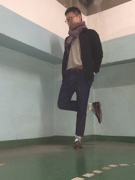 「Jiva（ジーバ）のアイテム」を使った、Ryo♪さん（メンズ・172cm）の冬コーディネート