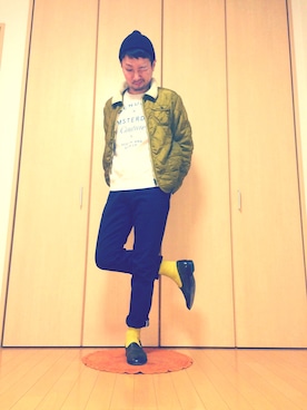 「SCOTCH & SODA（スコッチ アンド ソーダ）のアイテム（スウェット）」を使った、Ryo♪さん（メンズ・172cm）の冬コーディネート
