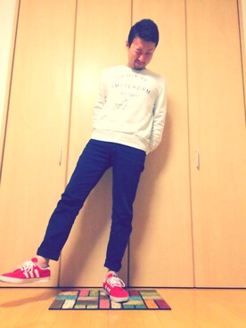 「SCOTCH & SODA（スコッチ アンド ソーダ）のアイテム（スウェット）」を使った、Ryo♪さん（メンズ・172cm）の春コーディネート