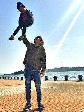 「HIBECK（ハイベック）のアイテム（ジャケット/アウター）」を使った、Ryo♪さん（メンズ・172cm）の秋コーディネート