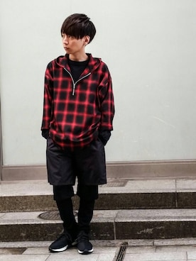 角田拓真さん（メンズ・160cm）の秋コーディネート