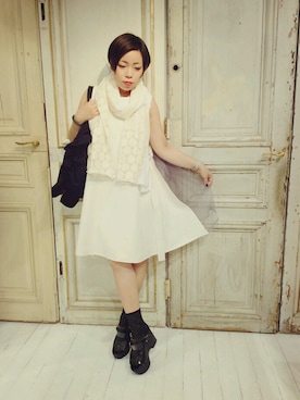 「アイテム（トートバッグ）」を使った、fukudaさん（レディース・156cm・20代）の春コーディネート