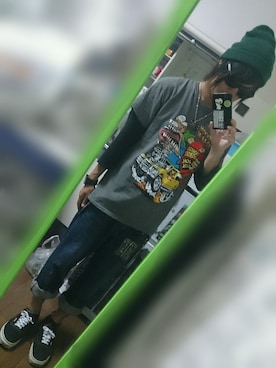 「VISION（ヴィジョン）のアイテム（財布/小物）」を使った、RxYxOxxxさん（メンズ・168cm）の秋コーディネート