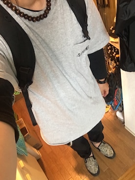 「VISION（ヴィジョン）のアイテム（シューズ）」を使った、RxYxOxxxさん（メンズ・168cm）の春コーディネート