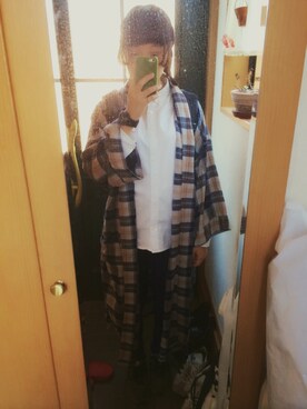 「HELLY HANSEN（ヘリーハンセン）のアイテム（バックパック/リュック、ブラック系）」を使った、Chiiiさん（レディース・157cm）の秋コーディネート