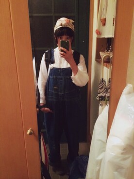 「HELLY HANSEN（ヘリーハンセン）のアイテム（バックパック/リュック、ブラック系）」を使った、Chiiiさん（レディース・157cm）の秋コーディネート