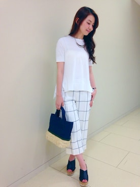 natsuko yamadaさん（レディース・159cm）の夏コーディネート