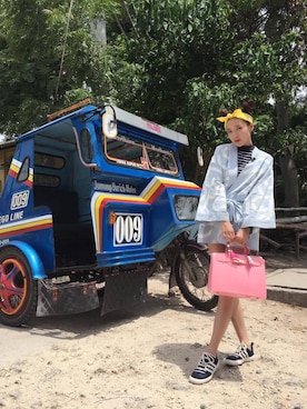 「EYEYEのアイテム（トップス、ブルー系）」を使った、Darastyleさん（レディース）の秋コーディネート