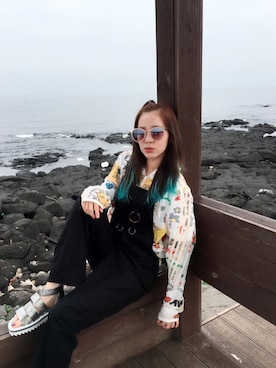 「SUPERCOMMA B（スーパーコンマB）のアイテム」を使った、Darastyleさん（レディース・162cm）の秋コーディネート